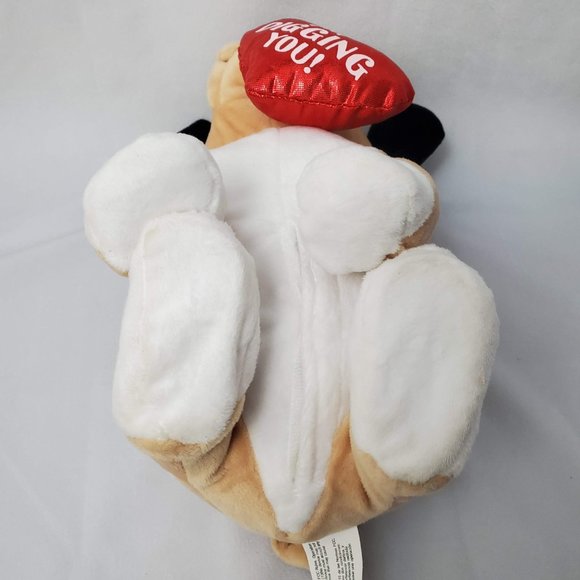 Gemmy Animated Begging Valentine Puppy Plush Toy 2019 "Ain't Too Proud to Beg" - Picture 12 of 15